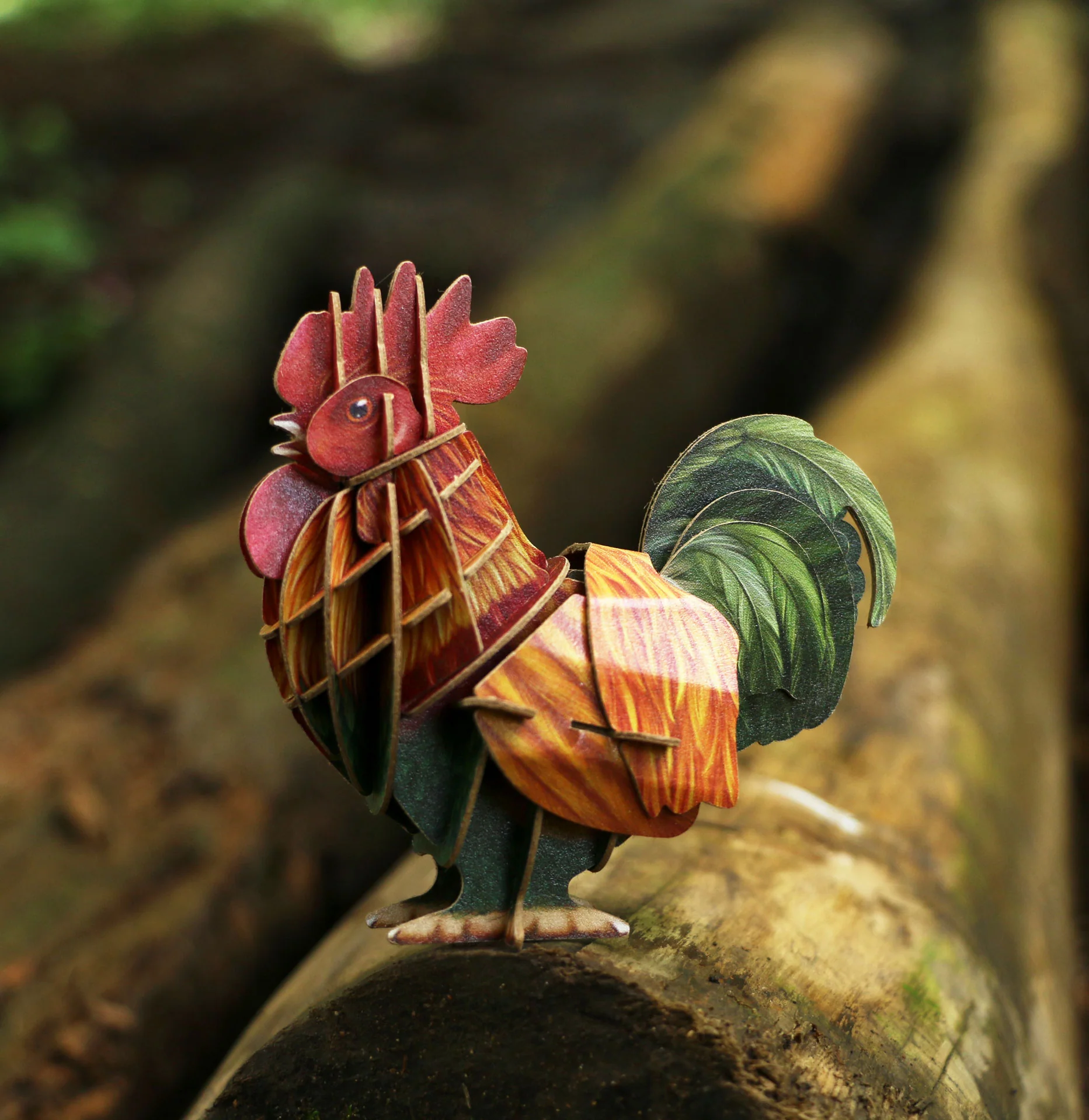 Rooster Voices of Nature Wood Model Kit - Image 3