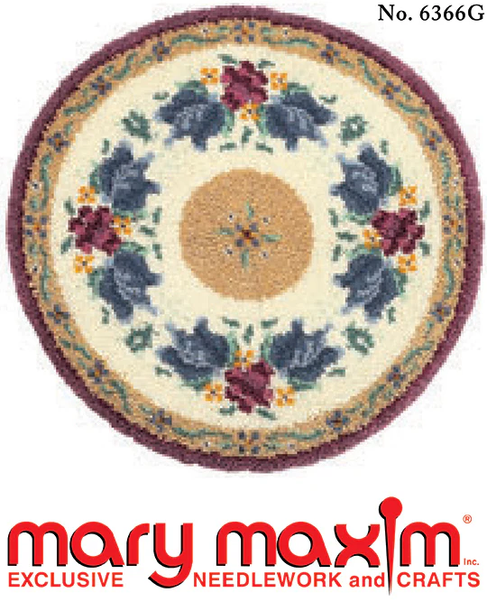 Rose Garland Rug Pattern