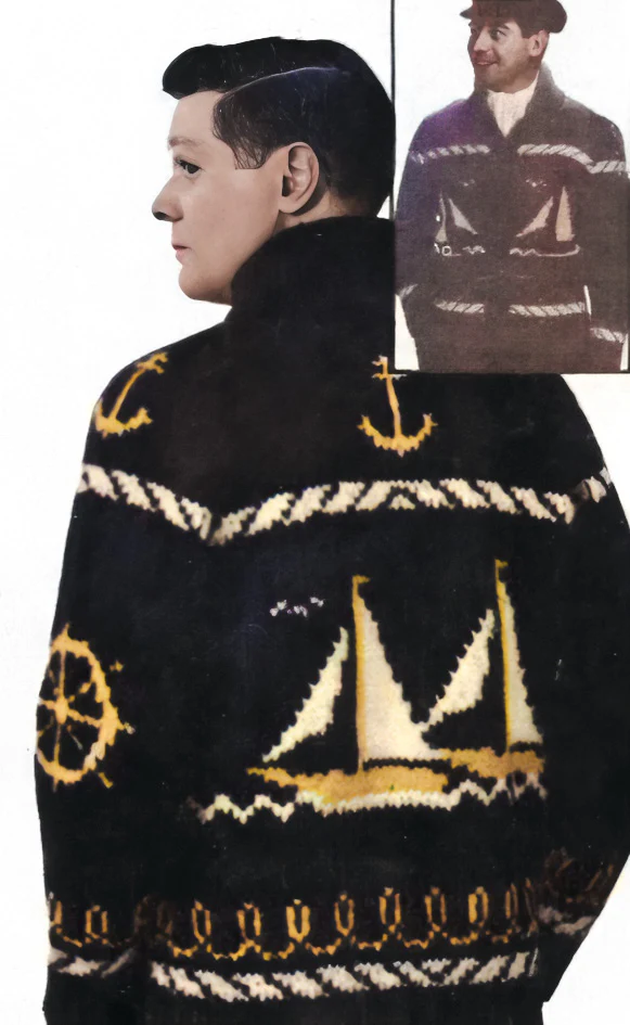 Men's Sailing Time Cardigan Pattern - Image 2