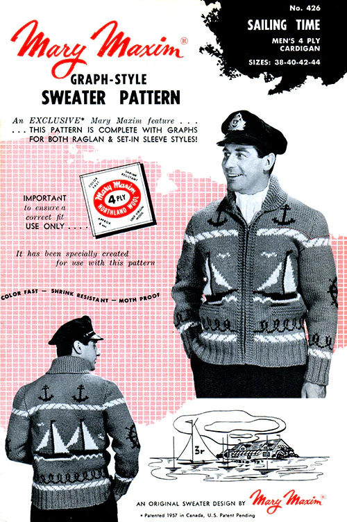 Men's Sailing Time Cardigan Pattern - Image 3