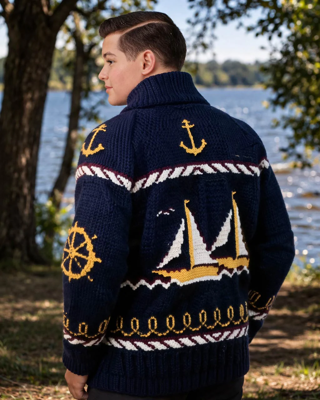 Ladies' or Youth Sailing Time Cardigan Pattern - Image 3