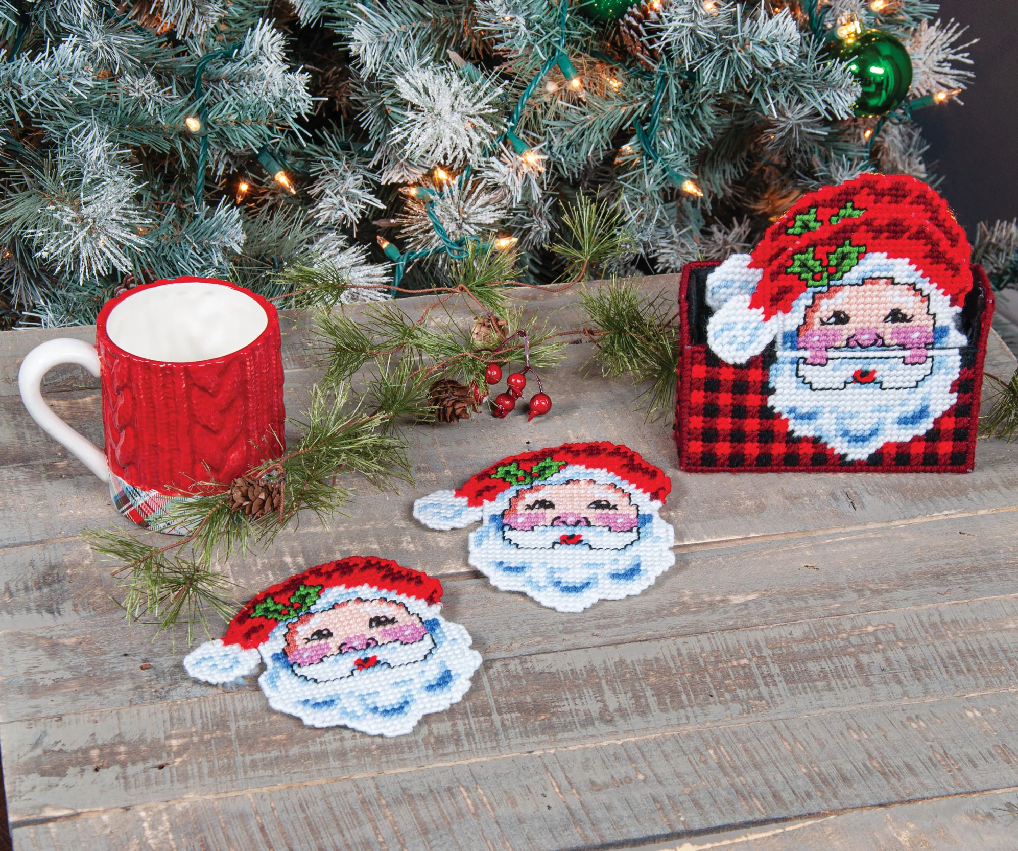 Santa Claus Coaster Set - Image 3
