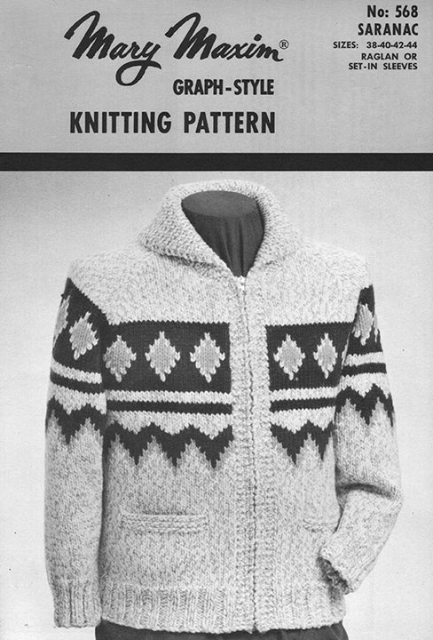Men's or Ladies' Saranac Cardigan Pattern - Image 4