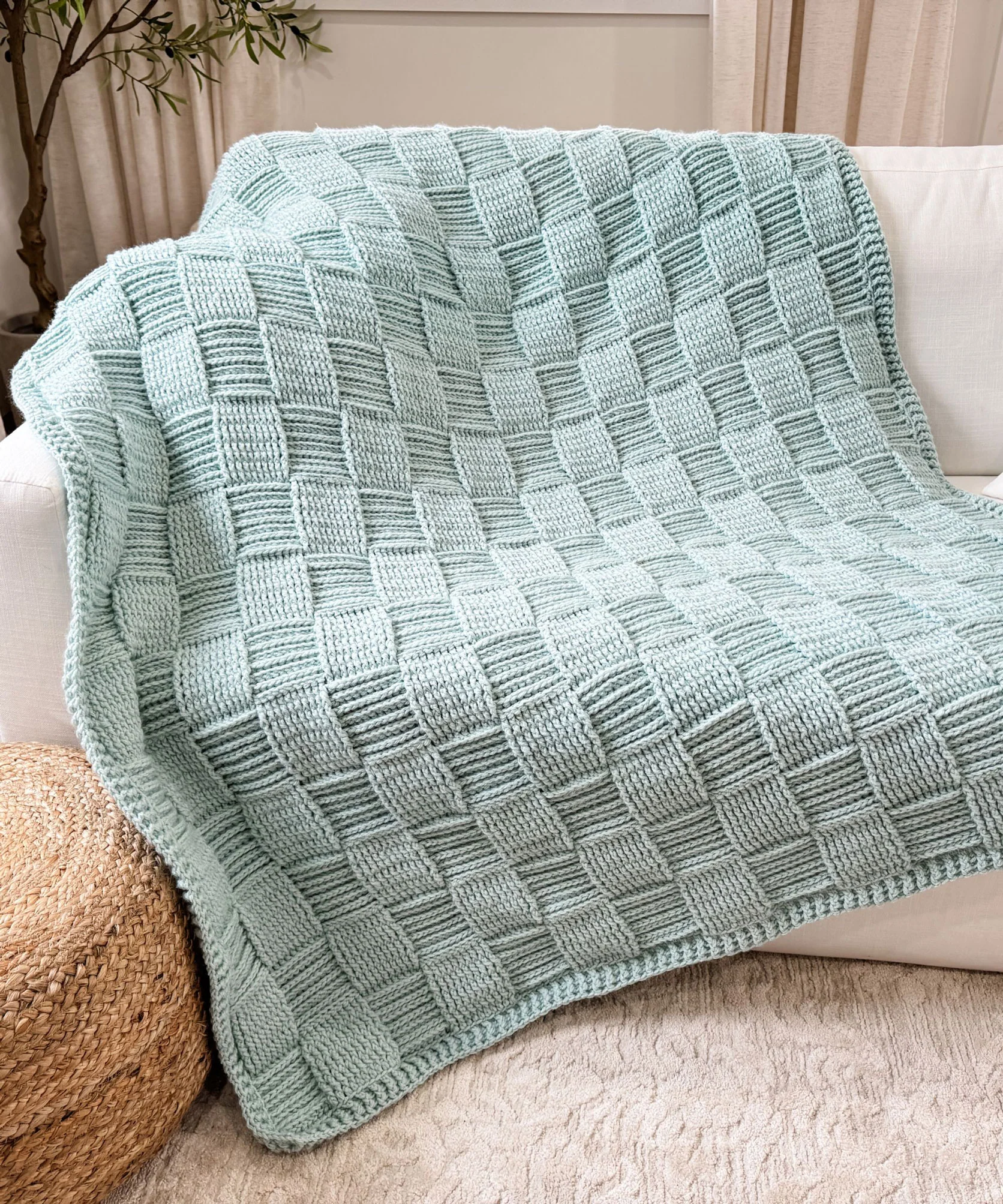 Seabreeze Basketweave Blanket - Image 3