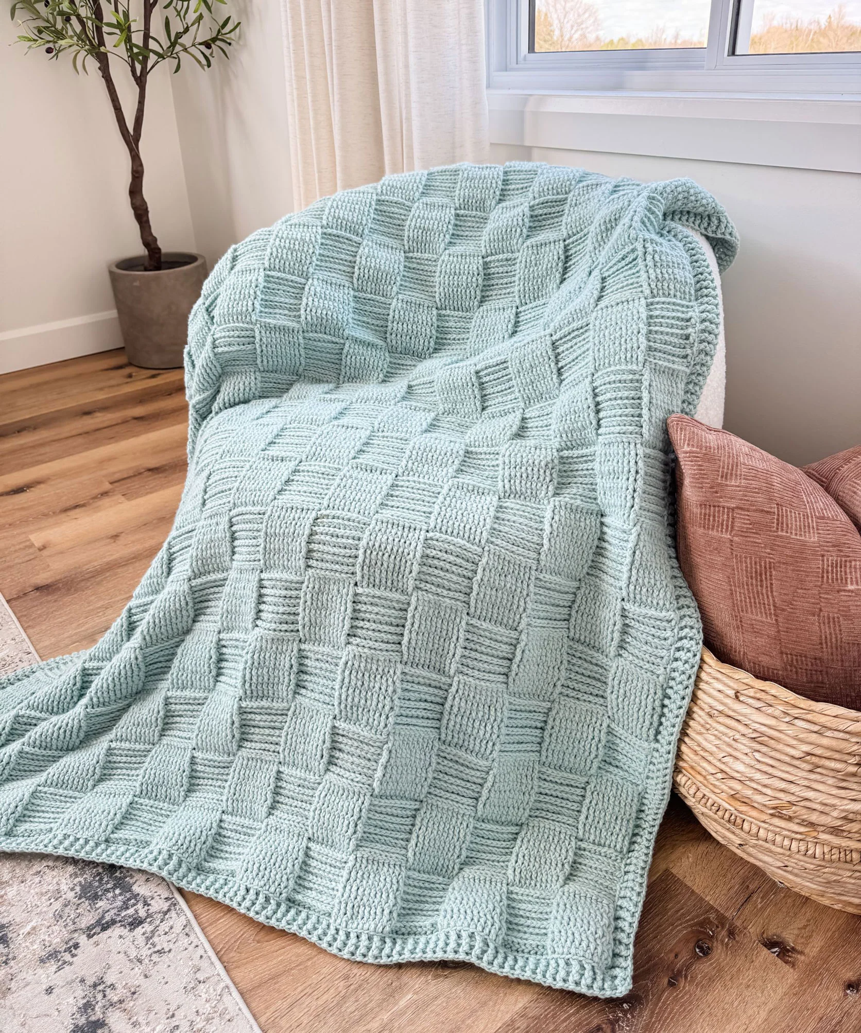 Seabreeze Basketweave Blanket - Image 5