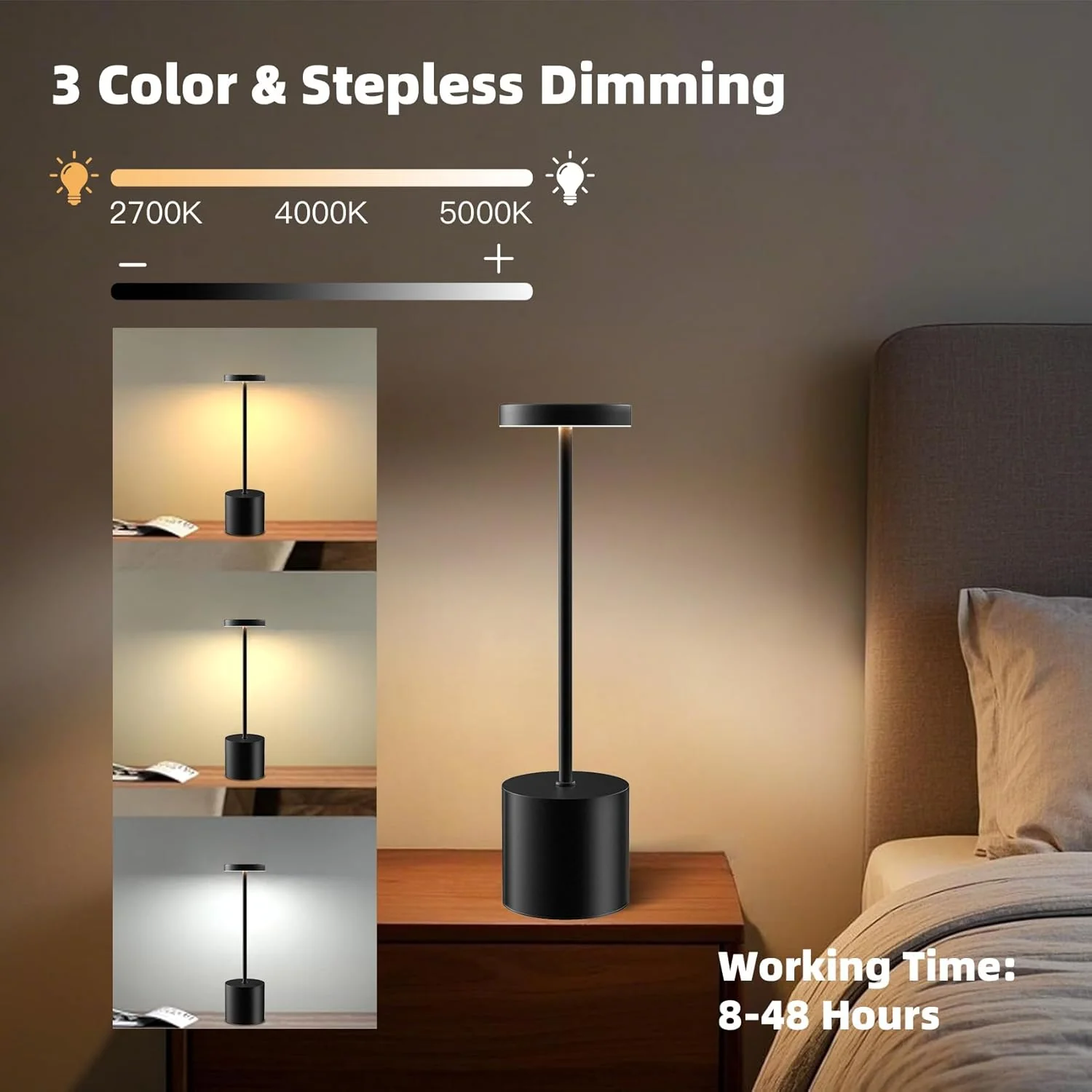Sensor Brite Cordless LED Table Lamp - Image 2