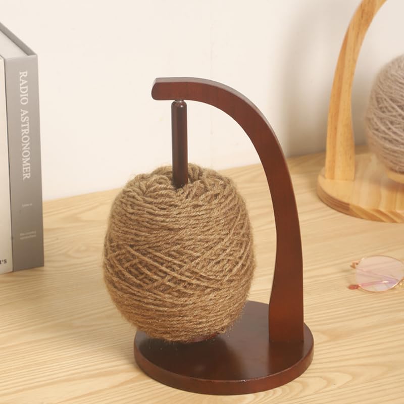 Sheesham Wood Magnetic Yarn Holder - Image 3