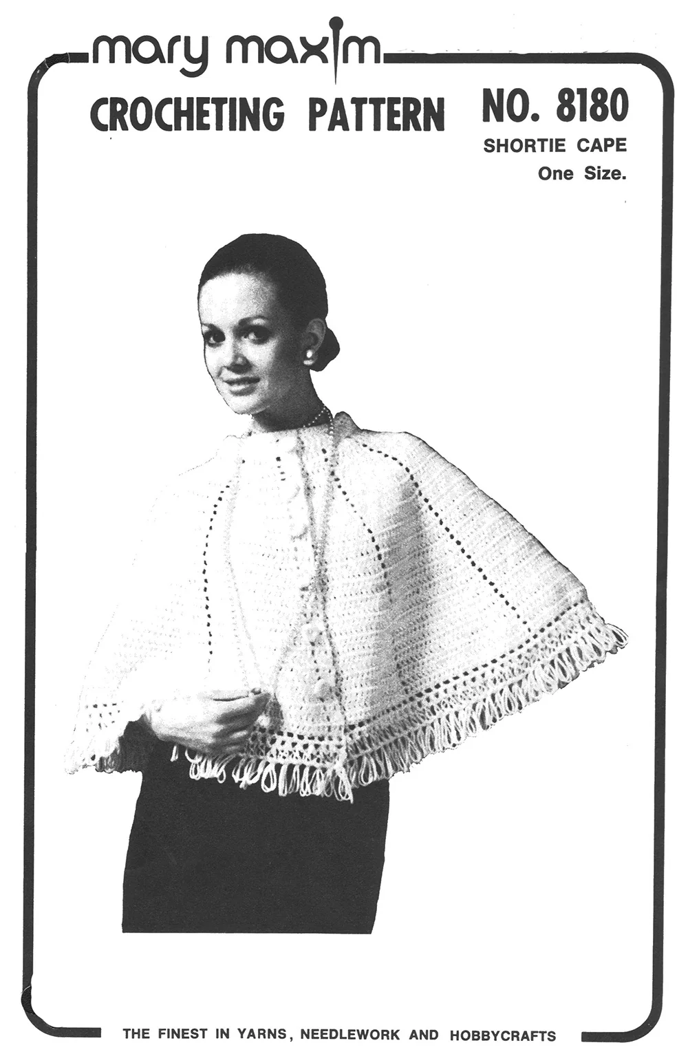 Shortie Cape with Looped Fringe Pattern - Image 4