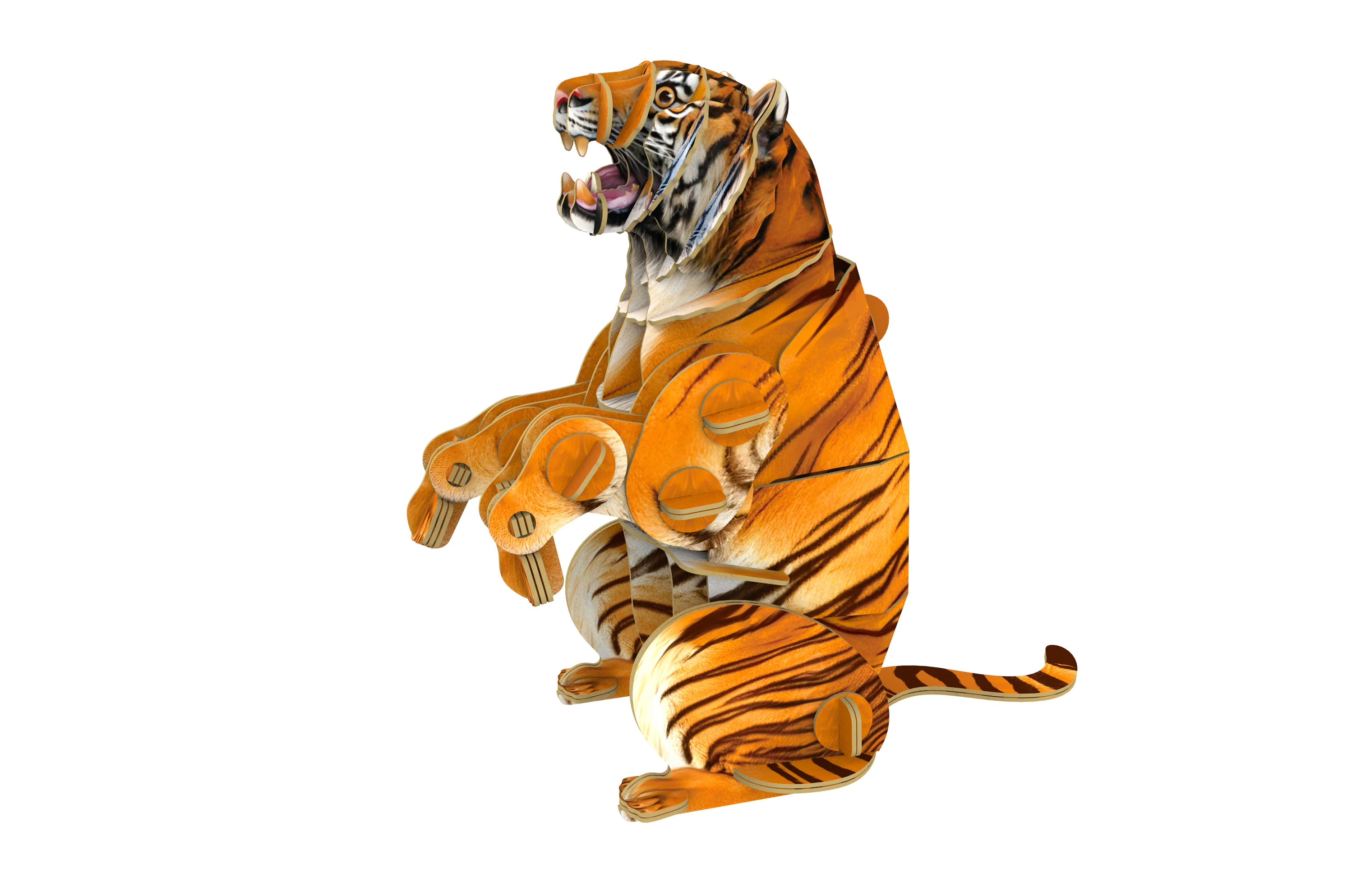 Siberian Tiger Voices of Nature Wood Model Kit - Image 4