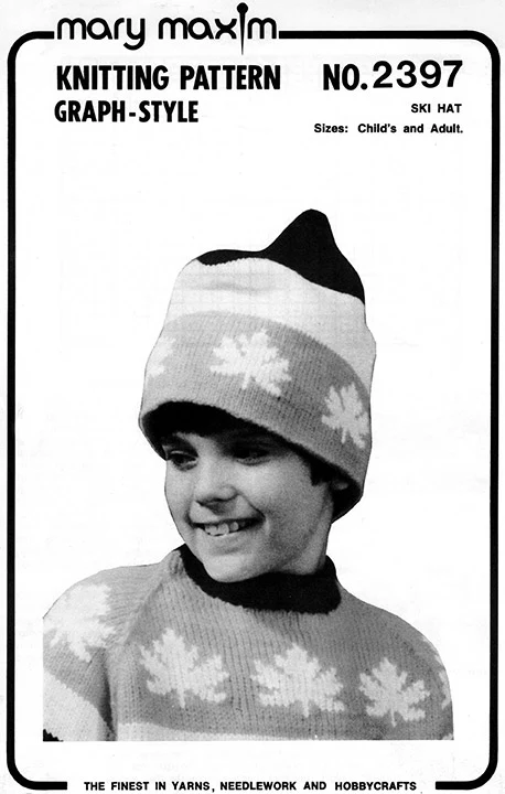 Maple Leaf or Stars Ski Hat Pattern - Image 3