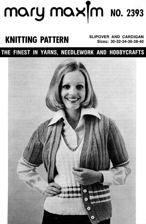 Slipover and Cardigan Pattern - Image 2