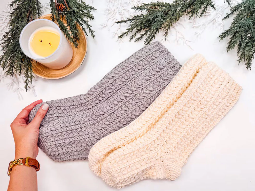 Snowdrift Wheat Slipper Socks - Image 5