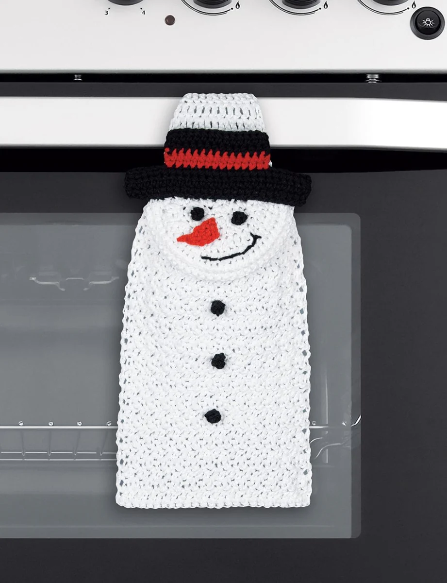 Snowman Crochet Towel Kit