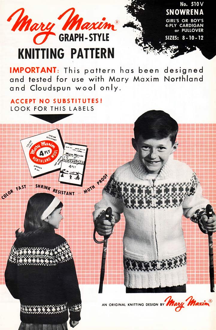 Girl's or Boy's Snowrena Sweater Pattern - Image 3