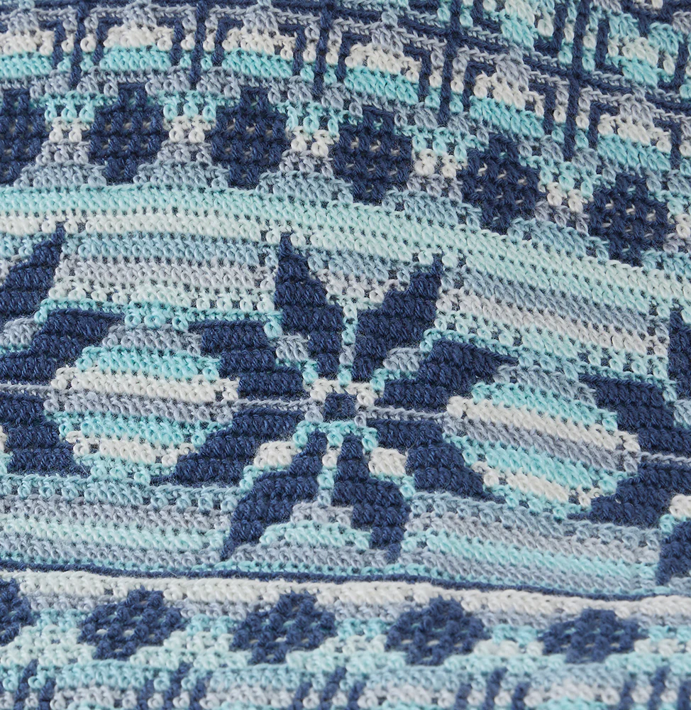 Snowscape Overlay Mosaic Blanket - Image 2