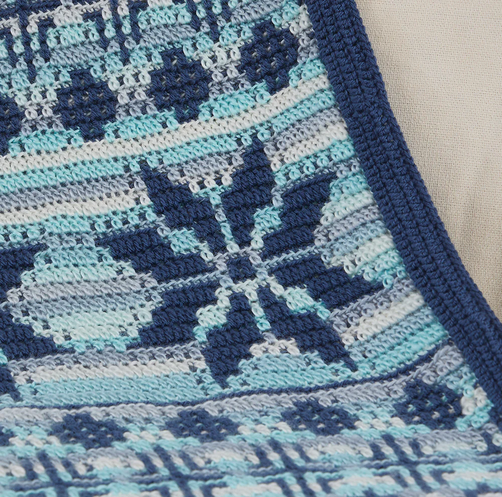 Snowscape Overlay Mosaic Blanket - Image 3