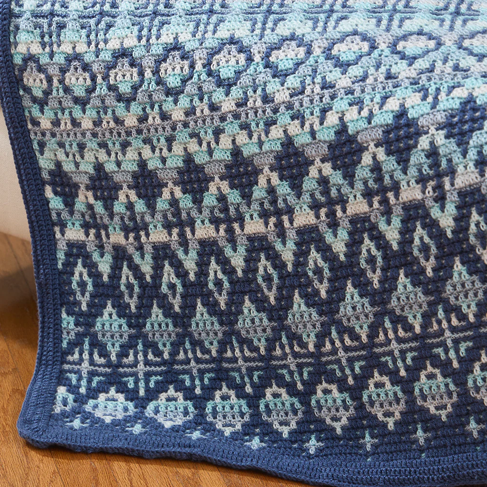 Snowscape Overlay Mosaic Blanket - Image 5