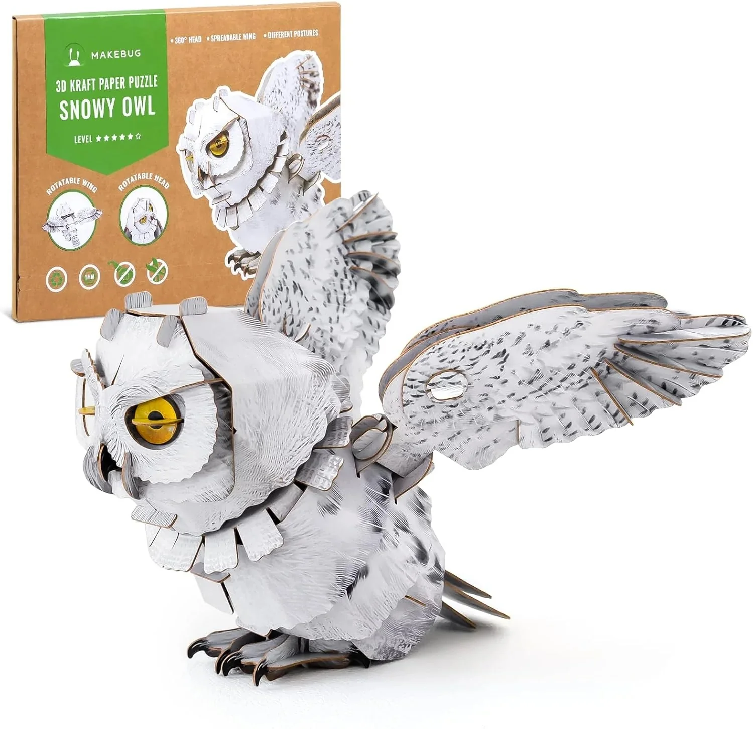 Snowy Owl 3D Bird Puzzle - Image 2