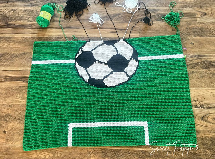 Soccer Sports Throw Blanket - Image 3
