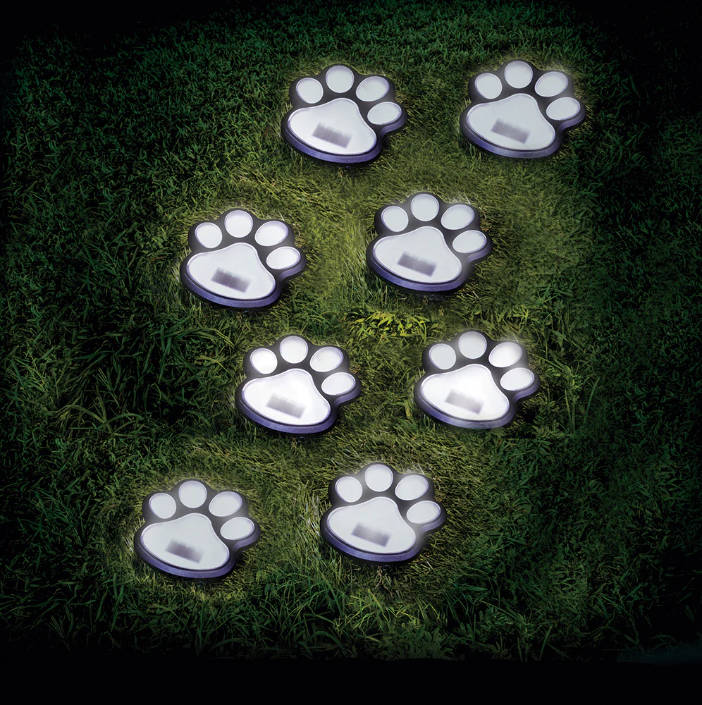 Solar Paw Print Pathway Lights - Image 2