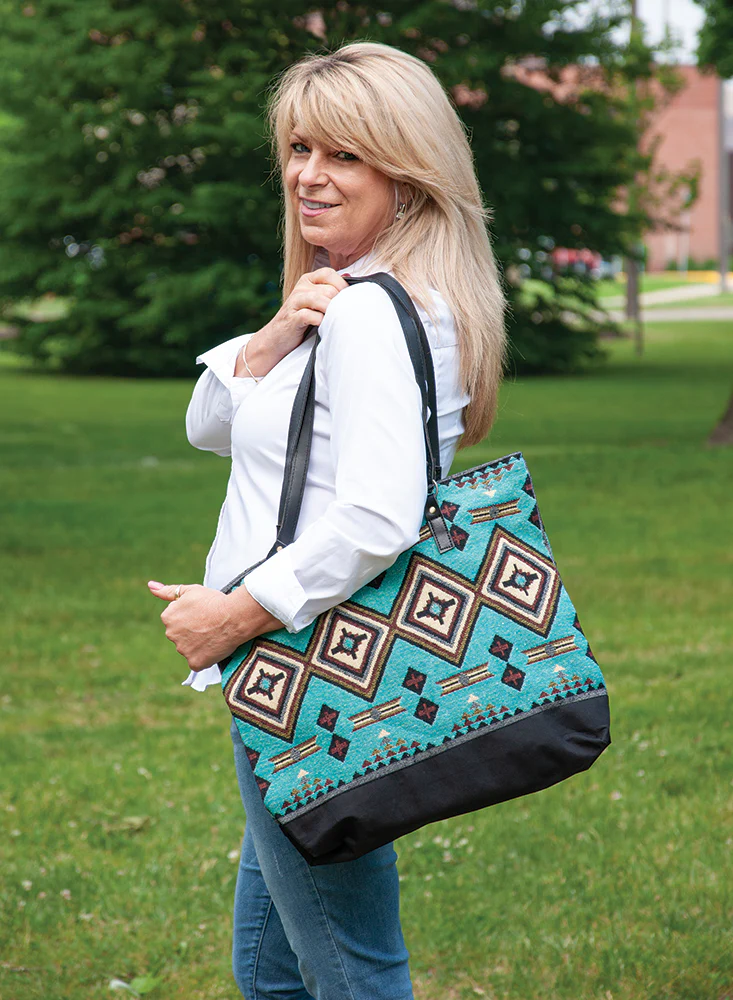 Southwest Jacquard Tote Bag - Image 3