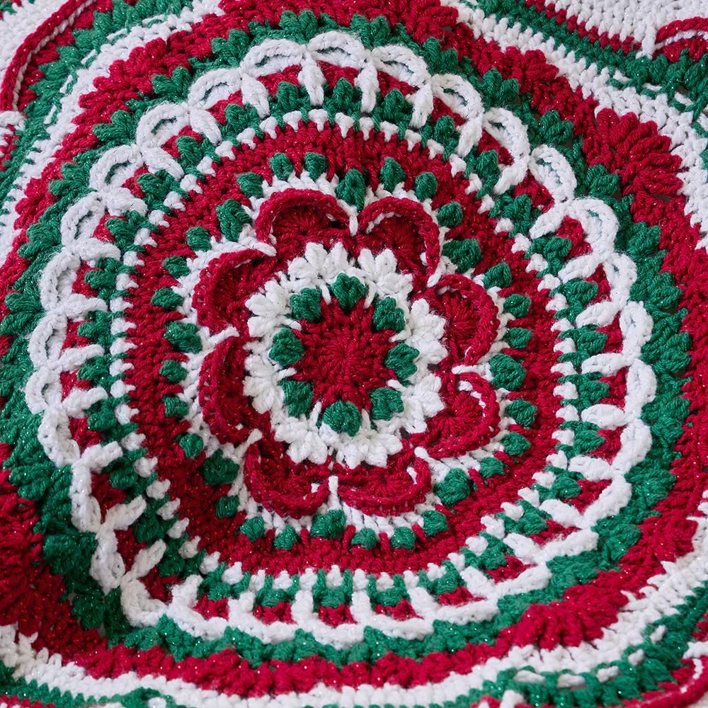 Sparkle Mandala Throw - Ruby/Emerald - Image 2