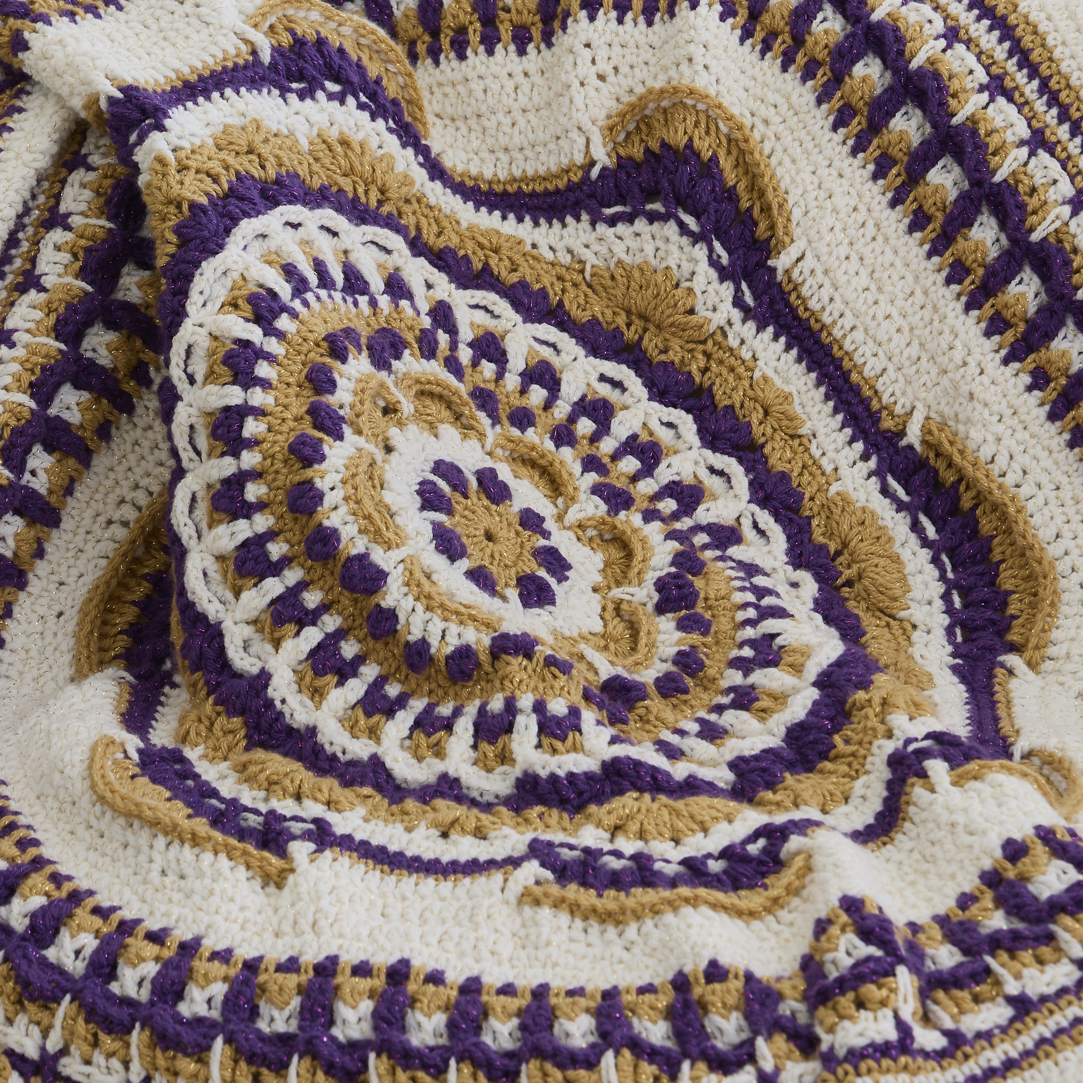 Sparkle Mandala Throw - Purple/Topaz - Image 2