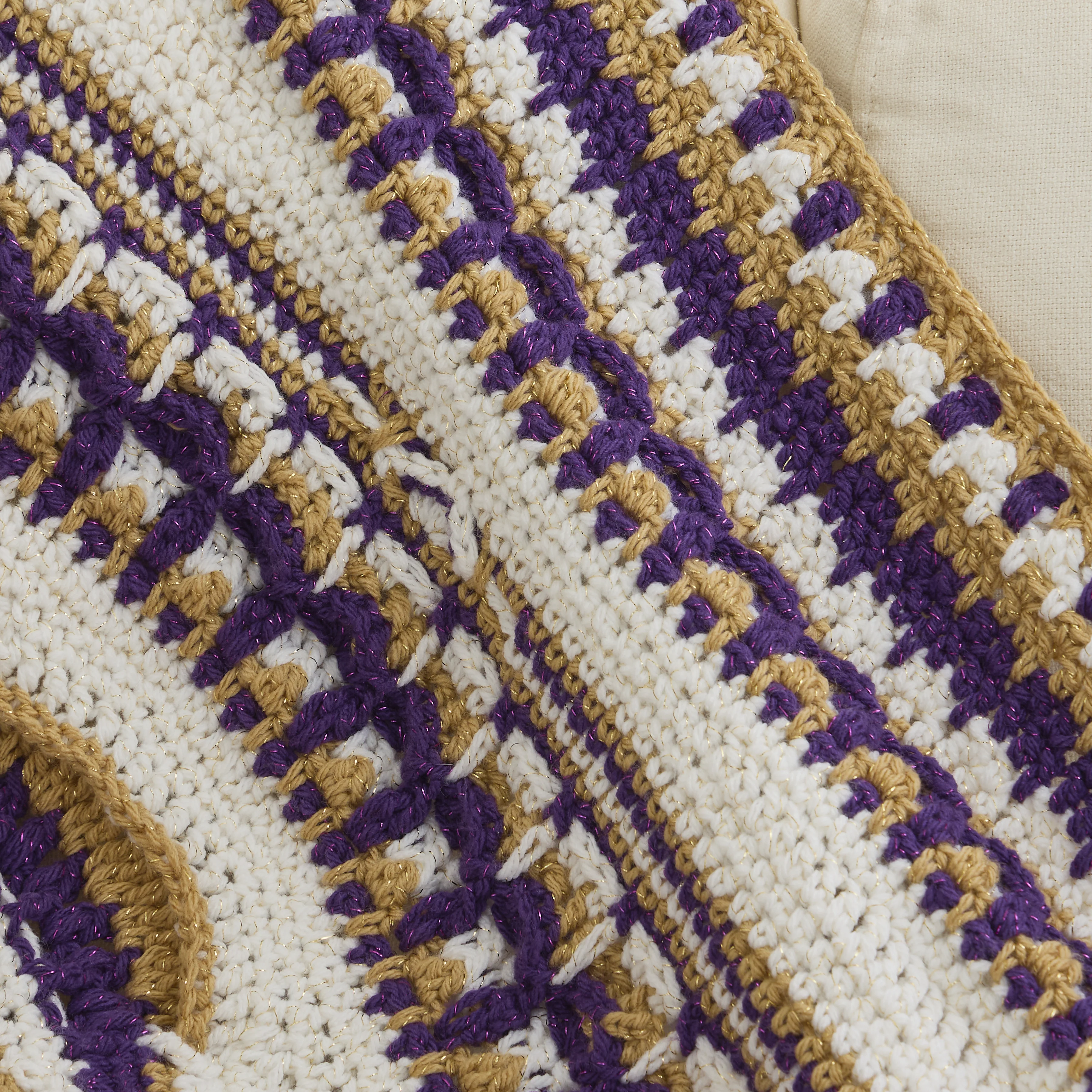 Sparkle Mandala Throw - Purple/Topaz - Image 3