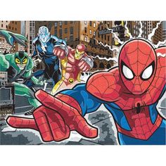 Spiderman And Villains Color By Number Kit - Image 2