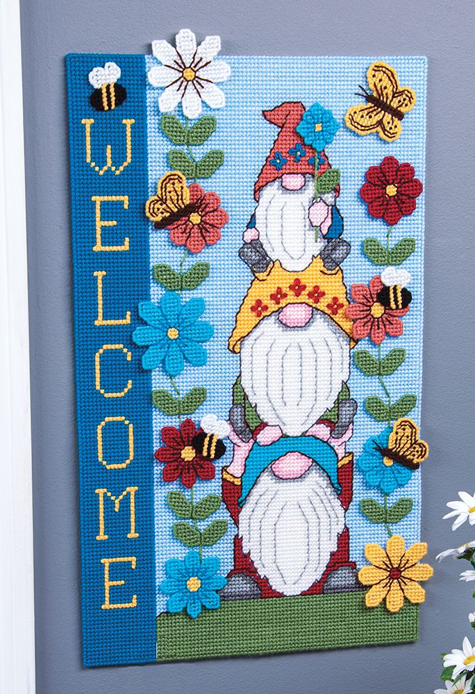 Spring Gnomes Plastic Canvas Ensemble - Image 2