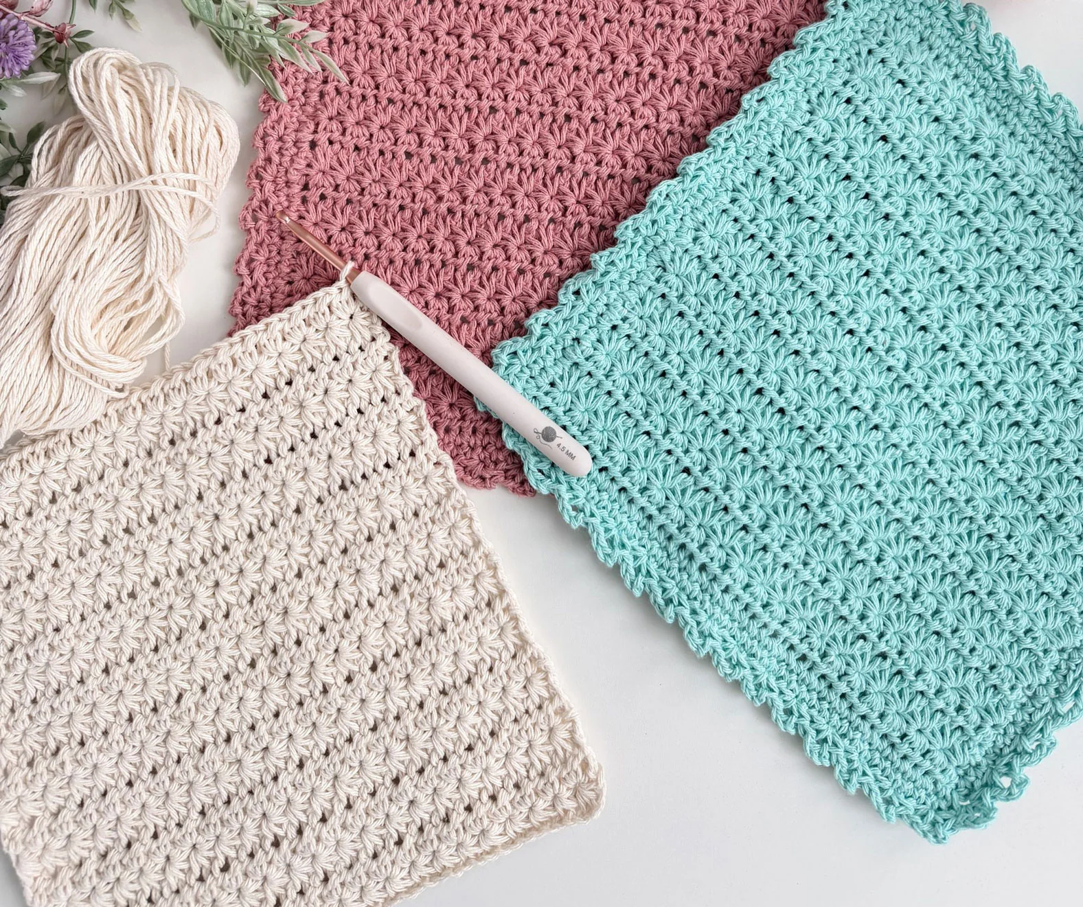 Star Stitch Dishcloths - Image 2