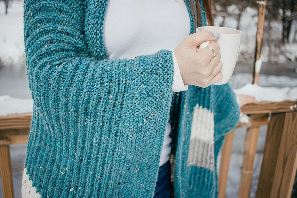 Striped Ruana Wrap - Image 6