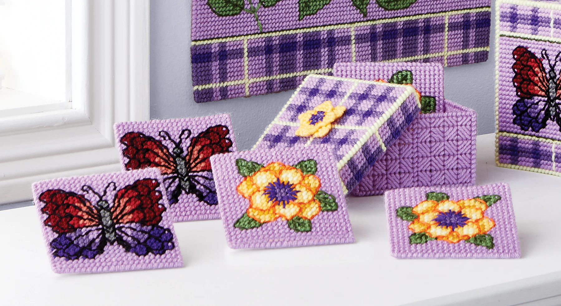 Summer Flutter Plastic Canvas Ensemble Kit - Image 2