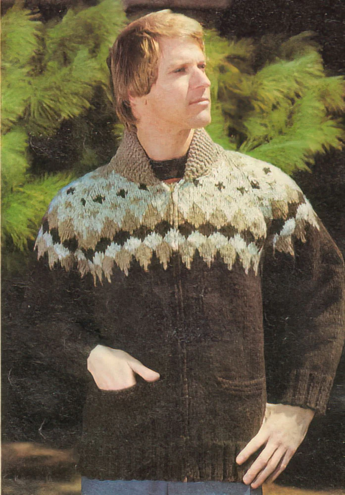 Sun Valley Men's Cardigan Pattern - Image 3