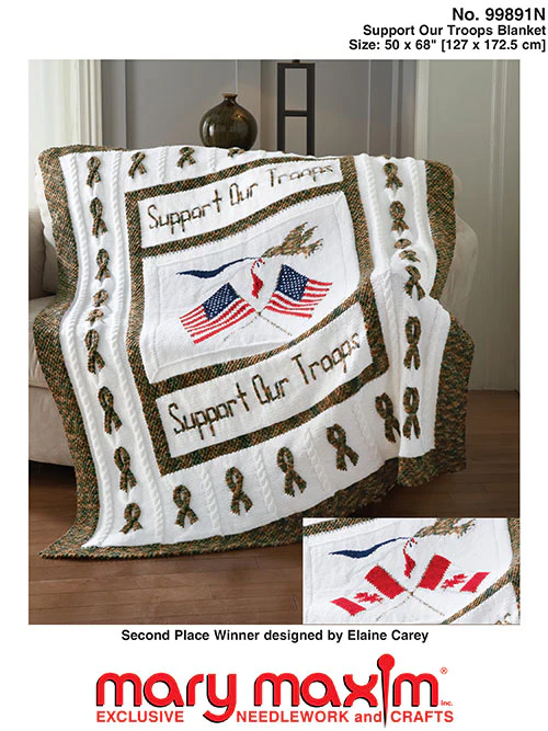 Support Our Troops Blanket Pattern