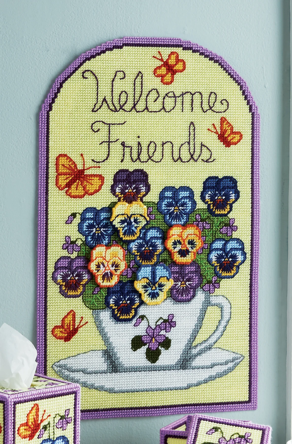 Teatime Pancy Plastic Canvas Ensemble - Image 2
