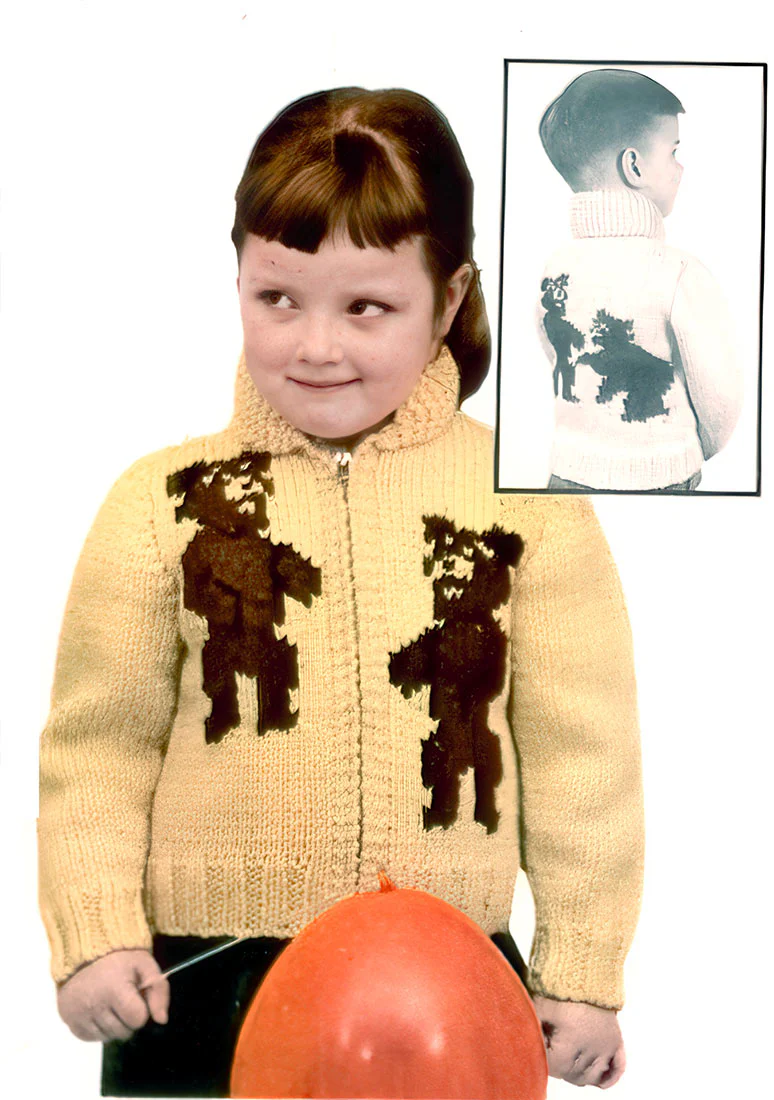 Teddy Bears Cardigan Pattern - Image 2