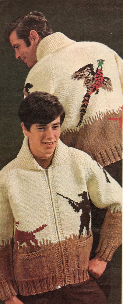 Men's or Ladies' Pheasant Hunt Cardigan Pattern - Image 2