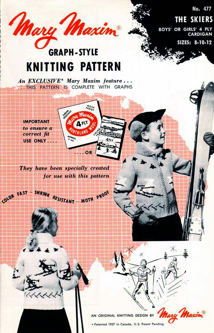 Children's Skiers Cardigan Pattern - Image 4