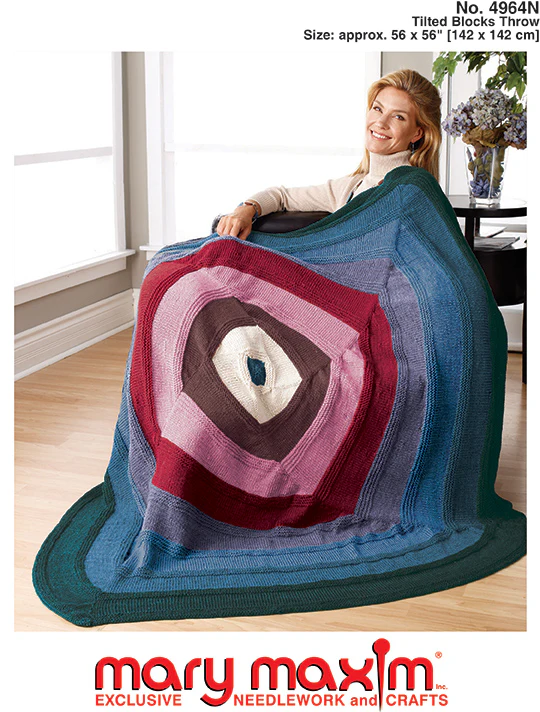 Tilted Blocks Throw Pattern - Image 2