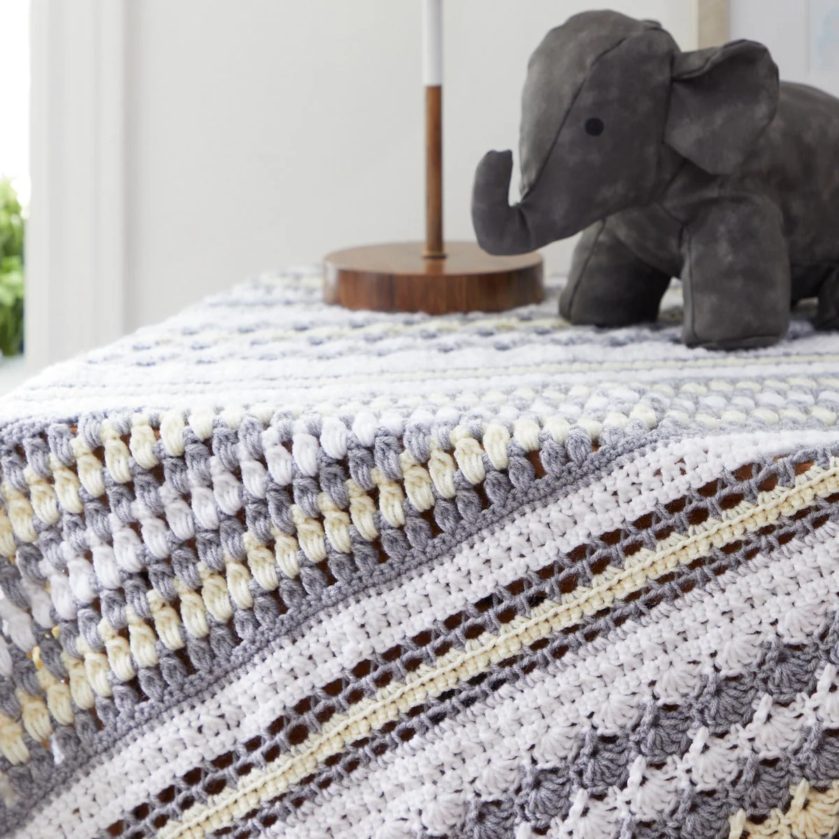 Tri-Color Sampler Baby Blanket Pattern - Image 2
