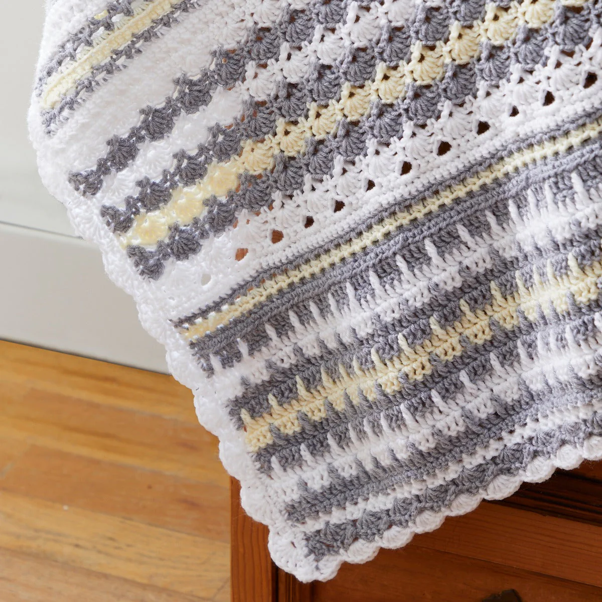 Tri-Color Sampler Baby Blanket Pattern - Image 3