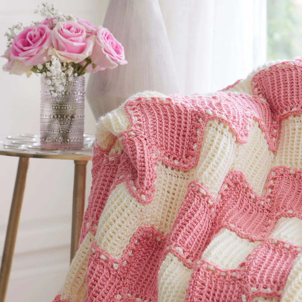 Tunisian Diamonds Blanket - Image 3
