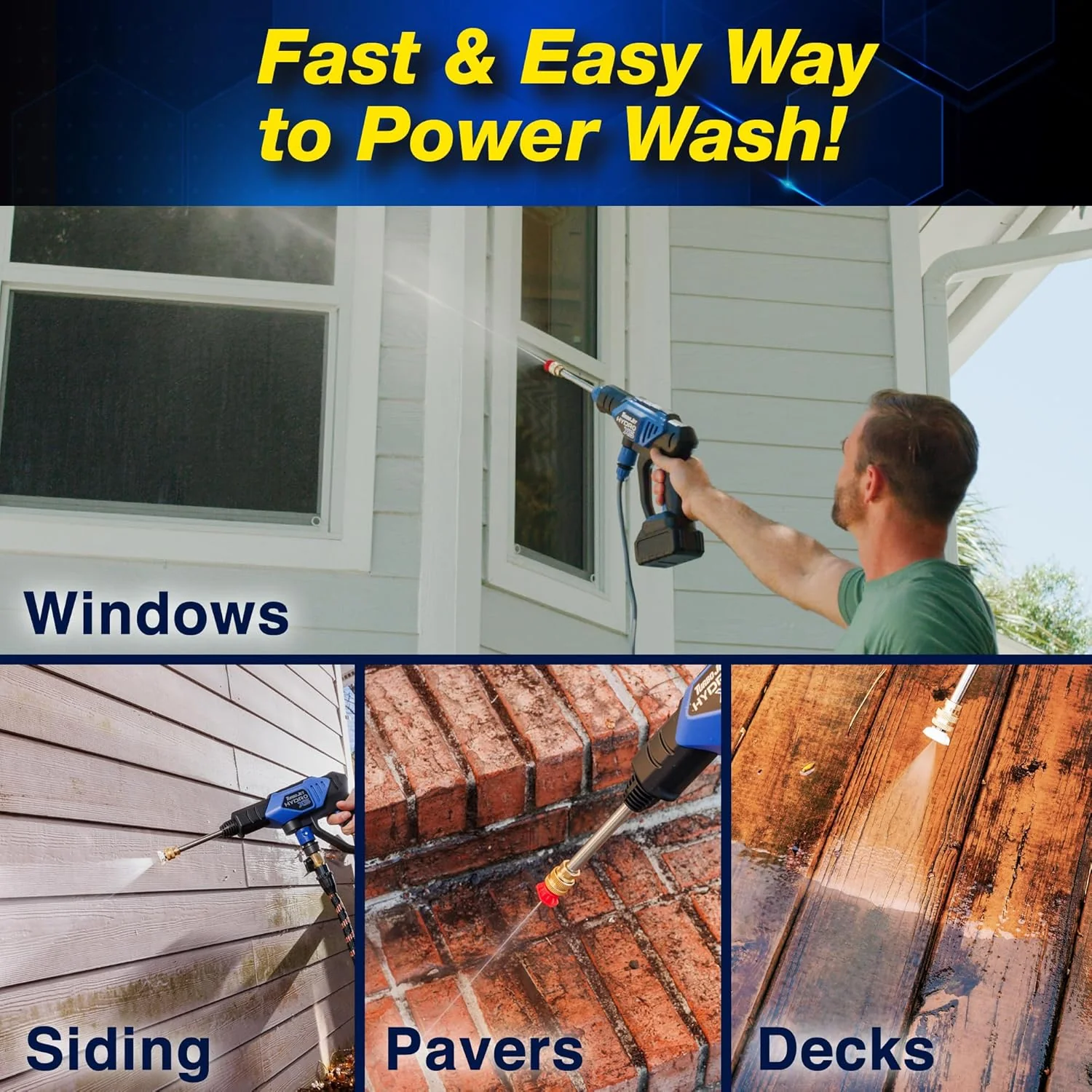 Turbo Jet HydroX5® Cordless Pressure Washer - Image 4