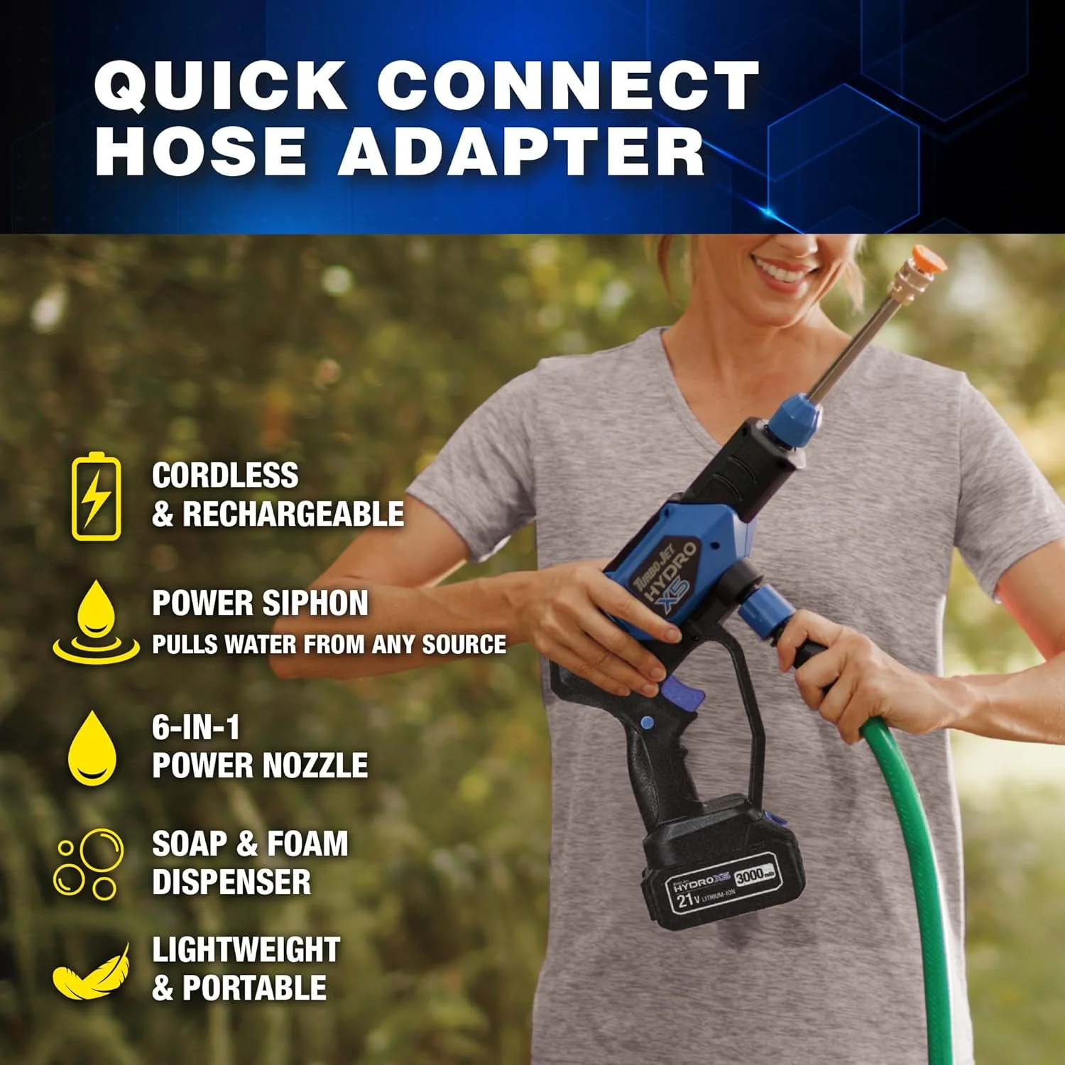 Turbo Jet HydroX5® Cordless Pressure Washer - Image 5