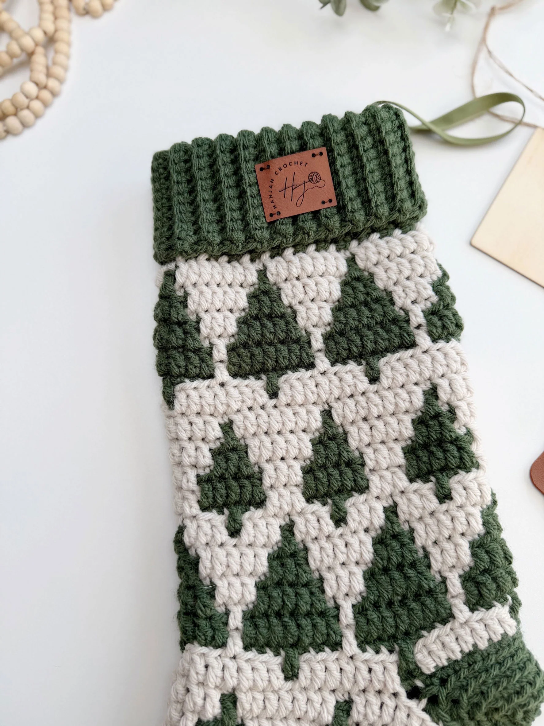 Twinkling Trees Mosaic Stockings - Image 2