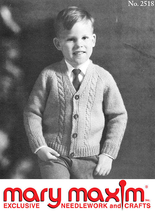 V-Neck Cable Cardigan Pattern - Image 2
