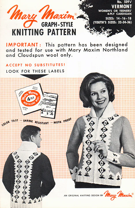 Men's or Ladies' Vermont Cardigan Pattern - Image 2