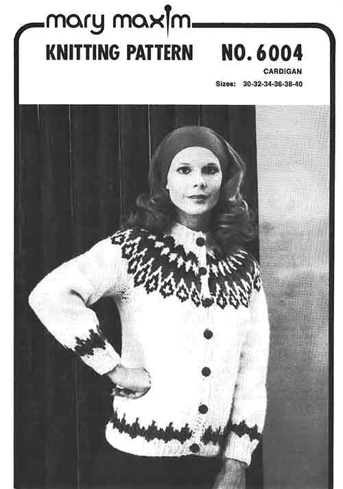 Vintage Knitted Cardigan Pattern - Image 2