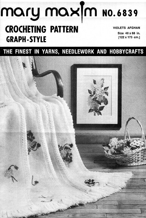 Violets Afghan Pattern - Image 2